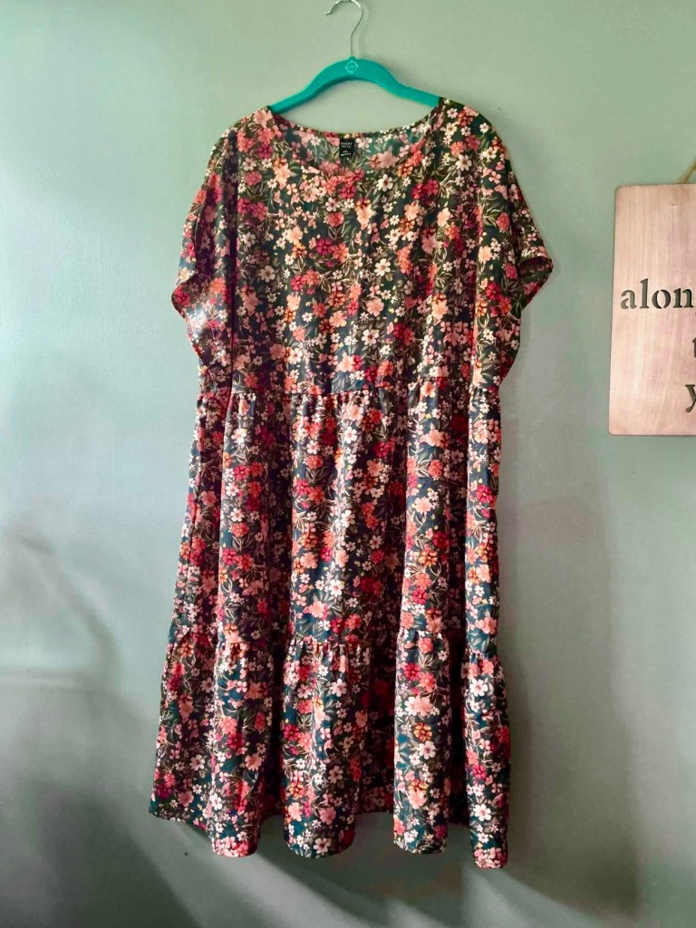 Emory Rose Floral Tiered Dress – 2XL